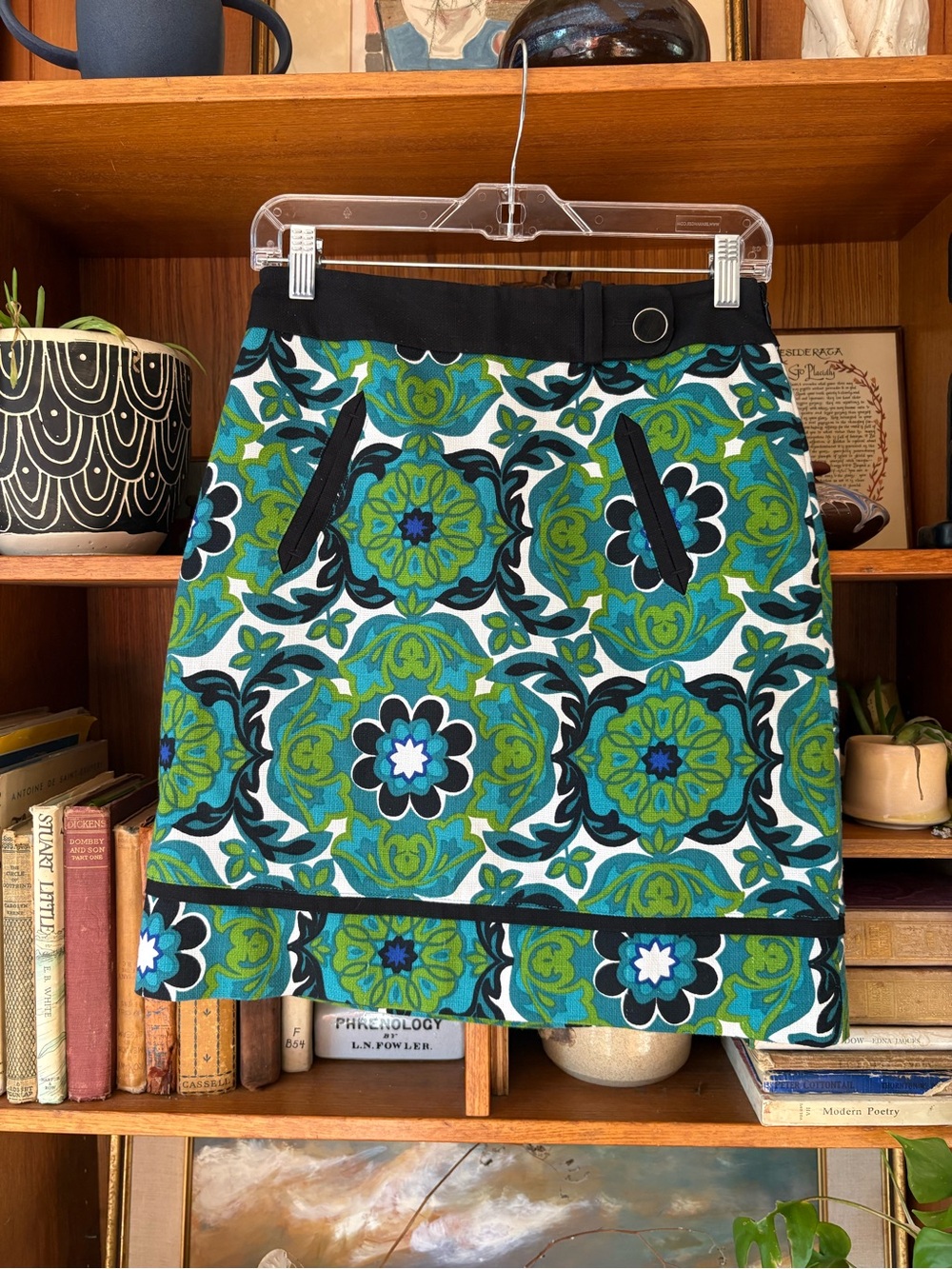 Retro Mini Mod Floral 60s Inspo Skirt 0